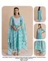 Sky Blue Cotton Kurti With Bottom Dupatta Exporters In India SET0207